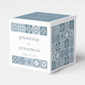 Blue and Gray Spanish tiles Fevor Box Geschenkschachtel (Vorderseite)
