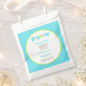 Blue and Green Baby Line Baby Dusche Geschenktütchen (Ausgeschnitten)