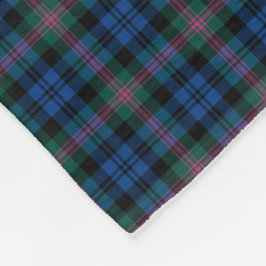 Blue and Green Baird Clan Tartan Fleecedecke