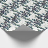 Blue and Green Bonsai - Geschenkpapier (Ecke)