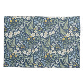 Blue and green botanical pattern kissenbezug (Rückseite)