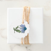 Blue and Green Coneflower Thank You Geschenkanhänger (Beispiel)