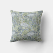 Blue and Green Garden Tapestry Floral Cushion Kissen (Rückseite)