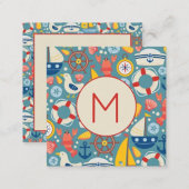 Blue and Green Ginger Jars and Bamboo Monogram Schürze