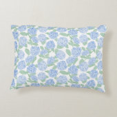 Blue and Green Hydrangea Floral Dekokissen (Rückseite)