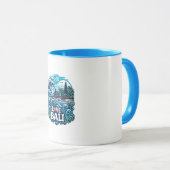 Blue and Green Liebe Bali Tasse (VorderseiteRechts)