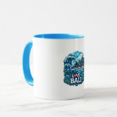 Blue and Green Liebe Bali Tasse (Vorderseite Links)