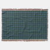 Blue and Green MacRae Clan Hunting Tartan Decke (Vorderseite)