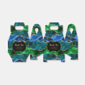 Blue and Green Peacock Agate Birthday Danke Geschenkschachtel (Ungefaltet)