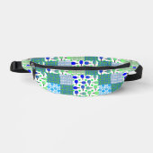 Blue and Green Pickleball Courts, Paddles & Balls Bauchtasche (Vorderseite)