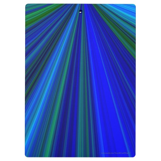 Blue and Green Sternexplosion, #1 Coach, Best Teac Klemmbrett (Rückseite)