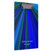 Blue and Green Sternexplosion, #1 Coach, Best Teac Klemmbrett (Rechts)