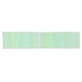 Blue and Green Stripes  Kurzer Tischläufer (Horizontal)
