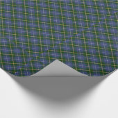 Blue and Green Tartan/Karierte Geschenkwrap Geschenkpapier (Ecke)