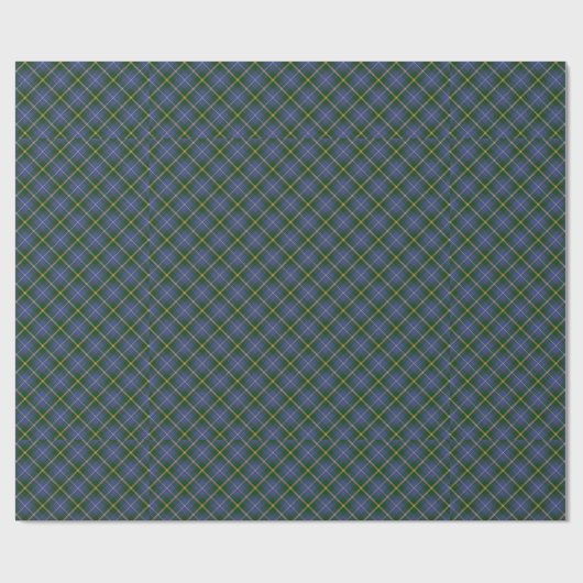 Blue and Green Tartan/Karierte Geschenkwrap Geschenkpapier (Flach)