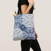 Blue and Grey Tote Bag Tasche (Von Nahem)