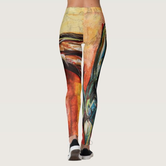 "Blue and Gus" Art Leggings (Rückseite)