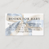 Blue and Ivory Gingham Bow Books for Baby Begleitkarte (Vorderseite)