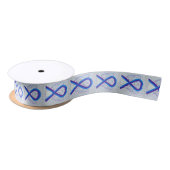 Blue and Lila Awareness Ribbon Angel Ribbon Satinband (Spule)