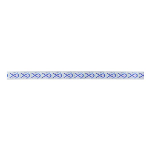 Blue and Lila Awareness Ribbon Angel Ribbon Satinband (Vorderseite)
