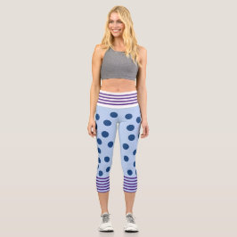 Blue and Lila Fun Leggings