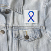 Blue and Lila Ribbon Awareness Custom Button (Beispiel)