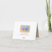 Blue and Lila Seashells Danke an die Cards (Rückseite)