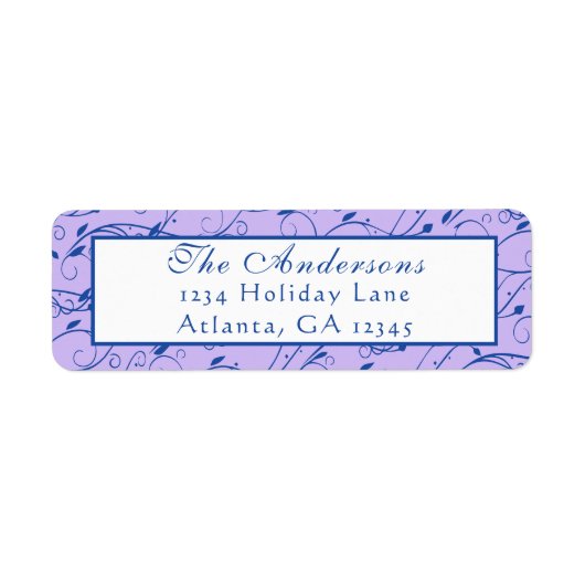 Blue and Lilac Floral Wedding (Vorne)