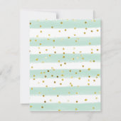 Blue and Mint Twin Ice Creme Einladung (Rückseite)