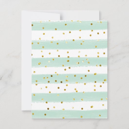 Blue and Mint Twin Ice Creme Einladung (Rückseite)