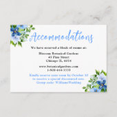 Blue and Navy Flowers with Foliage  Begleitkarte (Vorderseite)