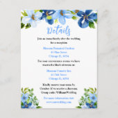 Blue and Navy Flowers with Foliage  Begleitkarte (Vorderseite)