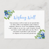 Blue and Navy Flowers with Foliage Begleitkarte (Vorderseite)