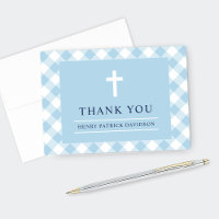 Blue and Navy Gingham Kariert Boy First Communatio