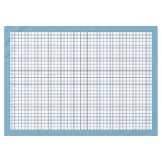 Blue and Navy Gingham Tablecloth Küche oder Patio Tischdecke (Vorderseite (Horizontal))