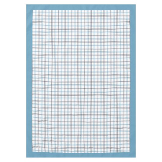 Blue and Navy Gingham Tablecloth Küche oder Patio Tischdecke (Vorderseite)