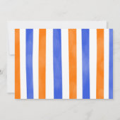 Blue and Orange Dart Gun Birthday Foto Einladung (Rückseite)