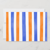 Blue and Orange Dart Gun Foto Einladung (Rückseite)