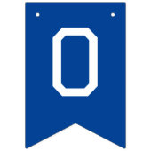 Blue and Orange Herzlichen Glückwunsch Abschluss Wimpelkette (Zweite Fahne)