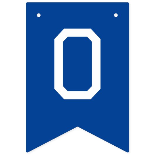 Blue and Orange Herzlichen Glückwunsch Abschluss Wimpelkette (Zweite Fahne)