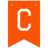 Blue and Orange Herzlichen Glückwunsch Abschluss Wimpelkette (Erste Fahne)