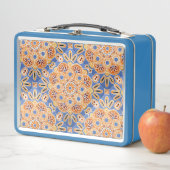 Blue and Orange tile Print Lunch Box (Beispiel)