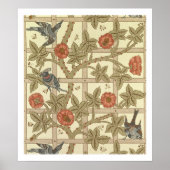 Blue and orange trellis wallpaper design, 1864 poster (Vorne)