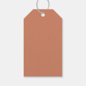 Blue and peach Gift Tags Geschenkanhänger (Rückseite)