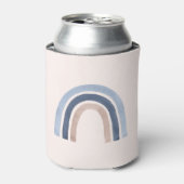 Blue and Peach Rainbow Boho Design Dosenkühler (Kanne Vorderseite)