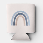 Blue and Peach Rainbow Boho Design Dosenkühler (Rückseite)