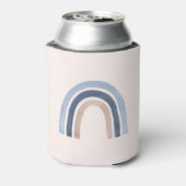 Blue and Peach Rainbow Boho Design Dosenkühler (Kanne Rückseite)