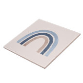 Blue and Peach Rainbow Boho Design Fliese (Seite)