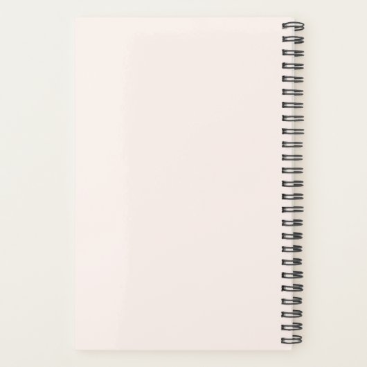 Blue and Peach Rainbow Boho Design Planer (Rückseite)