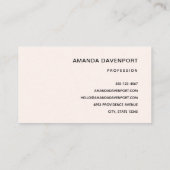 Blue and Peach Rainbow Boho Design Visitenkarte (Rückseite)